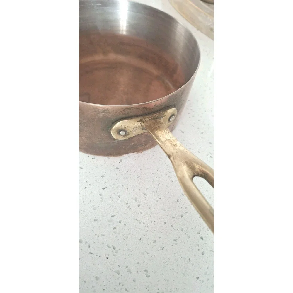 Vintage Copper Saucepan 6.5